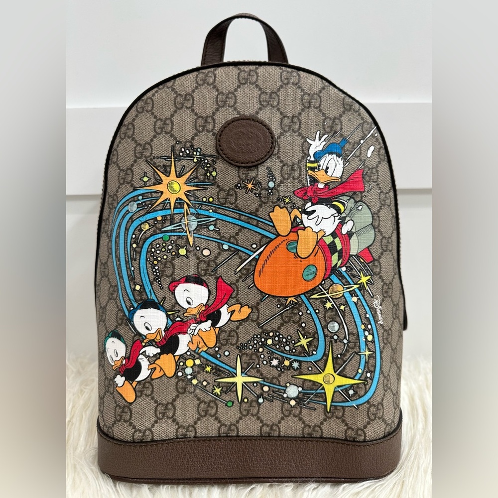 Gucci Donald Duck Disney Gucci Gg Supreme Canvas Leat… Gem